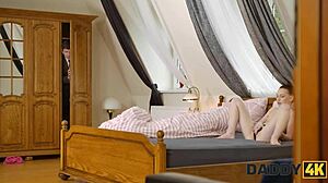 Daddy4k Her Hero Petite Shaved Young Seduction With Masked Old Father In Law