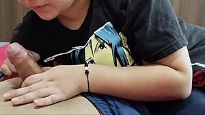 pov stepsister's magic trick leads to intimate moment