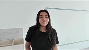 Horny real estate agent enjoys my cock for the first time!