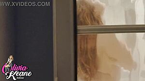 Spying on your curvy neighbour during her shower