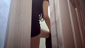 man caught girl in toilet, creampied her hole real quick