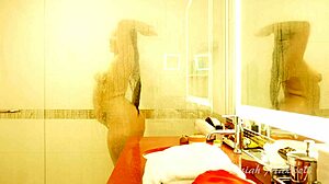 Cheating Wife Takes BBC in Steamy Shower Fuck with Monster Cock