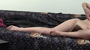 Lonely mature brunette strips to tease your hungry eyes