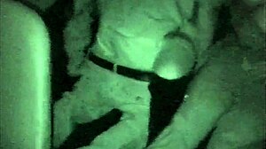 Cinema gangbang with mature gay men in public action