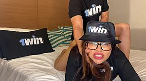 colombian bitch takes monster cock in closeup