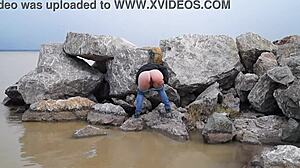 Milf Pissing Compilation with Hairy Pussy Outdoors