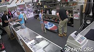 Fine booty amateur is filled with tight pussy orgasm