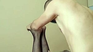 naked milf in stockings for first casting