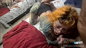 Latina SWINGERS do LIVE and SUCK SMALL COCK