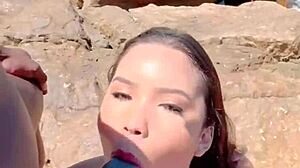 i begged the construction worker to cum inside my ass in public