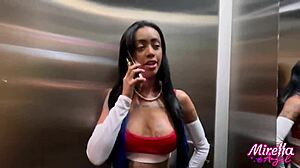 Crossdressing Slut Fingers Anal In Orgasmic Masturbation On Varanda