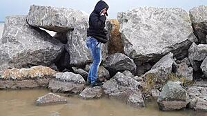 Milf Pissing Compilation with Hairy Pussy Outdoors