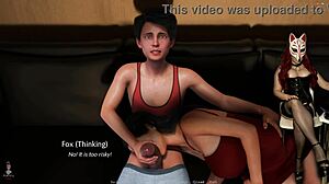 Golden Boy Fingers Wet Pussy and Cums Hard on Big Tit Milf in Cosplay Game?