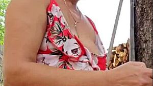 Ebony nurse deepthroats on bus