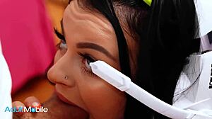 Pierced Babe Payton Preslee Puts on Her Gamer Headset and Sucks Tommy Gunns Thick Cock - Adultmobile