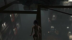 Shemale goddess in Fallout 4 with big cock