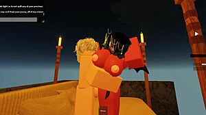 RBLX Ultra gives an intense blowjob outside in the fresh air, sucking hard.