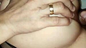 mature milf assfucking in lingerie upside down