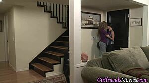 smalltits les finger fuck with tattoo babe kissing and masturbation. girl on girl oral action leads to teen fucking.