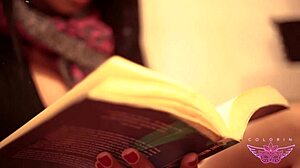 Wet Shaved Pussy Latina With Glasses Fingers Deep