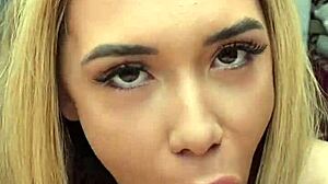 does this petite blonde scream in pov missionary before facial?