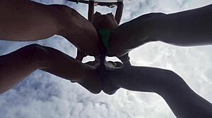 Me and my friends take these beautiful latina amateurs to fuck anal interracial in the woods