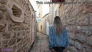 Romantic stroll turns naughty with remote vibrator teasing my pussy