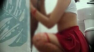 Cheating girlfriend bangs in bathroom after party! 🥵