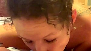 Slim thick hooker says, I suck and fuck clients at my friend's house, then take cum loads on my ass.