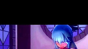 blue hair pov riding cowgirl sex with breast expansion big tits in 3d hq