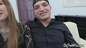 whoa this hot blonde jaclyn jordan gets group banged while her cuck watches 😈🍆