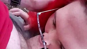 Impregnablelexa takes wolfdaddy901's dick bareback for anal creampie in public park