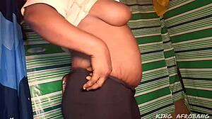 black belinda tries king afrobang for the first time in ghetto setting