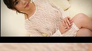 Horny Japanese Model Auditions In Sexy Casting Interview Showing Natural Tits