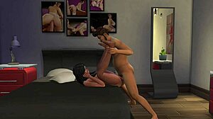 Monalisa's Naughty Doggy Style Mischief in Animated House