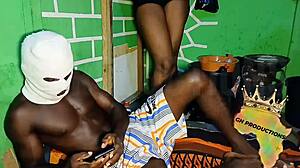 Ghetto slut gets fucked by young black guy