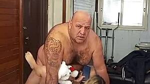 wow, this muscular hottie in lingerie is showing off her hairy armpit and belly sexy style! 💪🔥