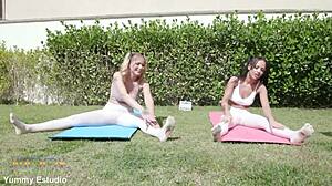 Slutty Latinas Larissa Leite and Elisa Santos in Piss Fisting