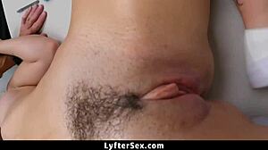 shoplifting girl faces harsh punishment in office domination scene at lyftersex