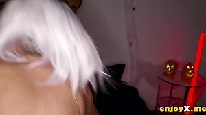 Stacy Cruz Moans In Halloween Porn, Enjoy Her Blowjob And Licking