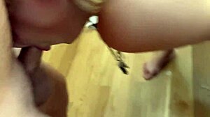 i got a blowjob from this slutty blonde who loves swallowing cum
