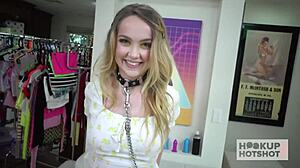 Babygirl Nikole Nash gets plowed up her asshole after licking