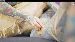 Shy Punk Goth Teen 18+ Tries First Time Anal with Lesbian Toys Gaping and Licking Tight Ass