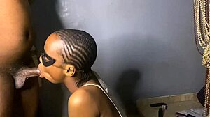 pretty next door neighbour surprisingly gives good blowjob with lick and spit