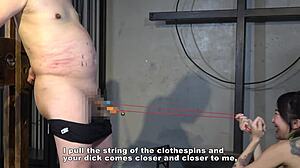 japanese dominatrix sara tickles and punishes her slave's nipples