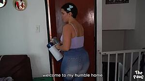 paula’s big colombian ass shines in her debut porn casting.