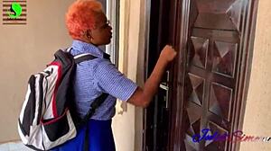 my lesson teacher hits this ebony squirting pussy so hard with big tits instruction