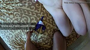 Teeny brat Blinkblink stuffs anal plug in her shaved ass while enjoying lesbian ass licking and gaping.