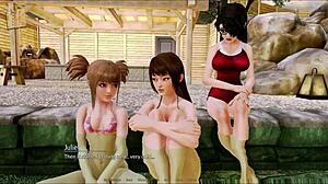 Exploring the luxurious harem hotel in episode 104