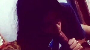 Latina teen sucks big cock before fucking